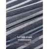 Women's Striped Knit A-Line Midi Skirt with Slit - Spring/Autumn 2025 Korean Style