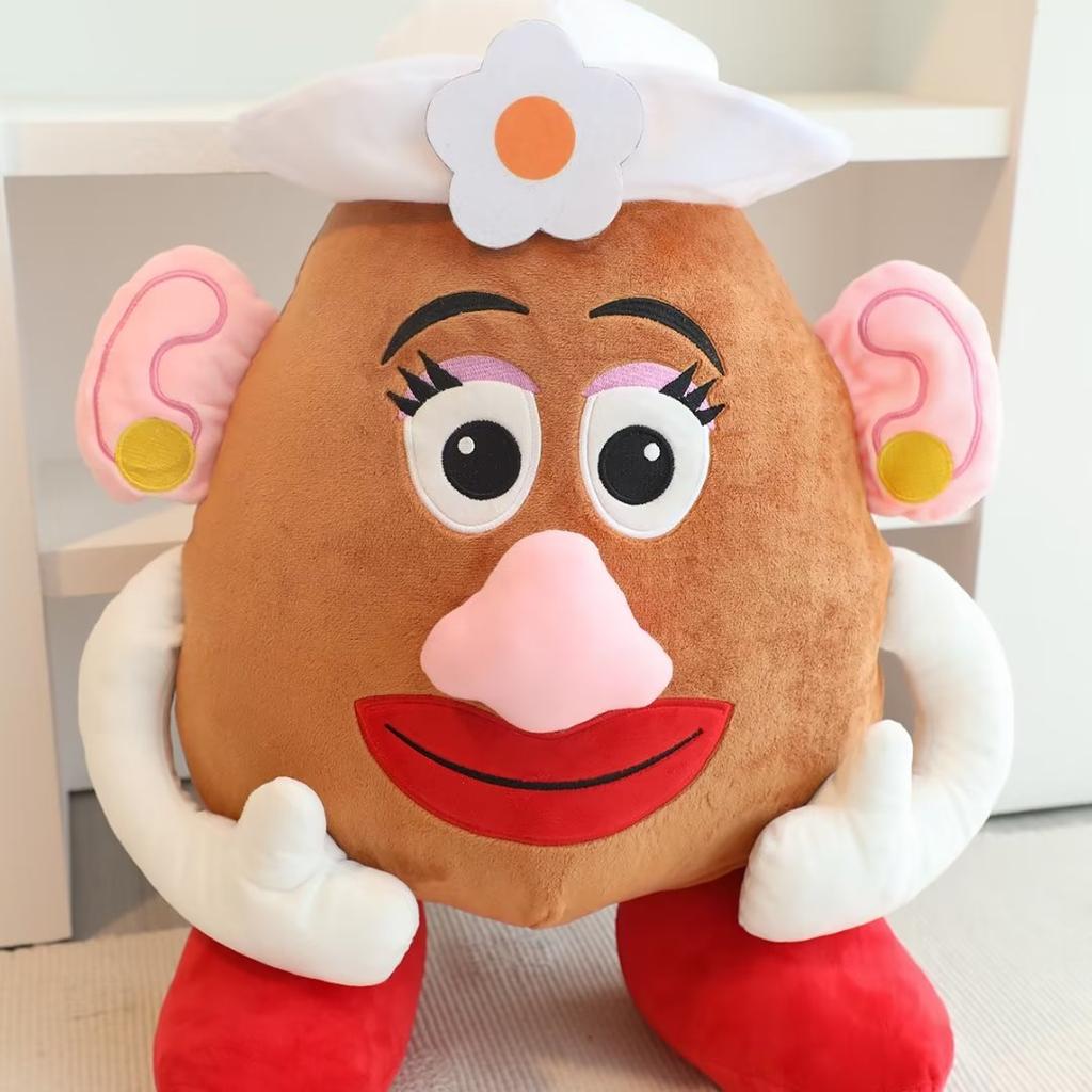 Cute Mr And Mrs Potato Couple Plush Toy 2 In 1 Pillow Blanket Sleeping Doll Soft Stuffed Animal Christmas Gift For Girls
