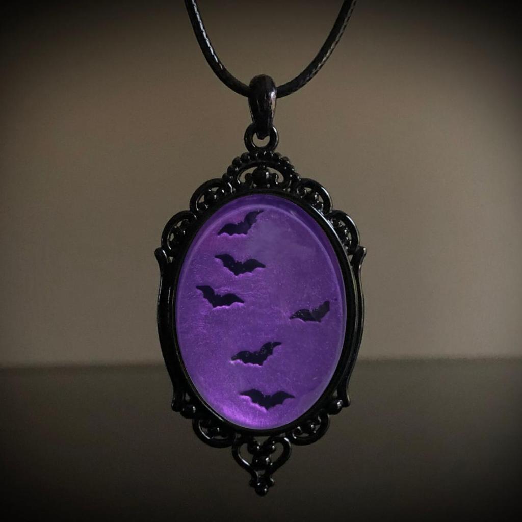 Jun'an Gothic Raven Forest Pendant Charm Necklace
