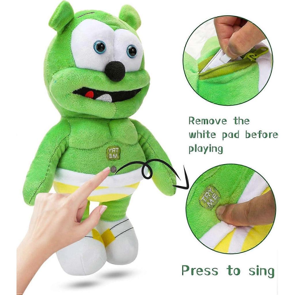 SSRGV 12 Inch Bear Plush Toy Singing Bear Song Toy Stuffed Animal Doll for Kids Birthday Gift Christmas Party Supplies