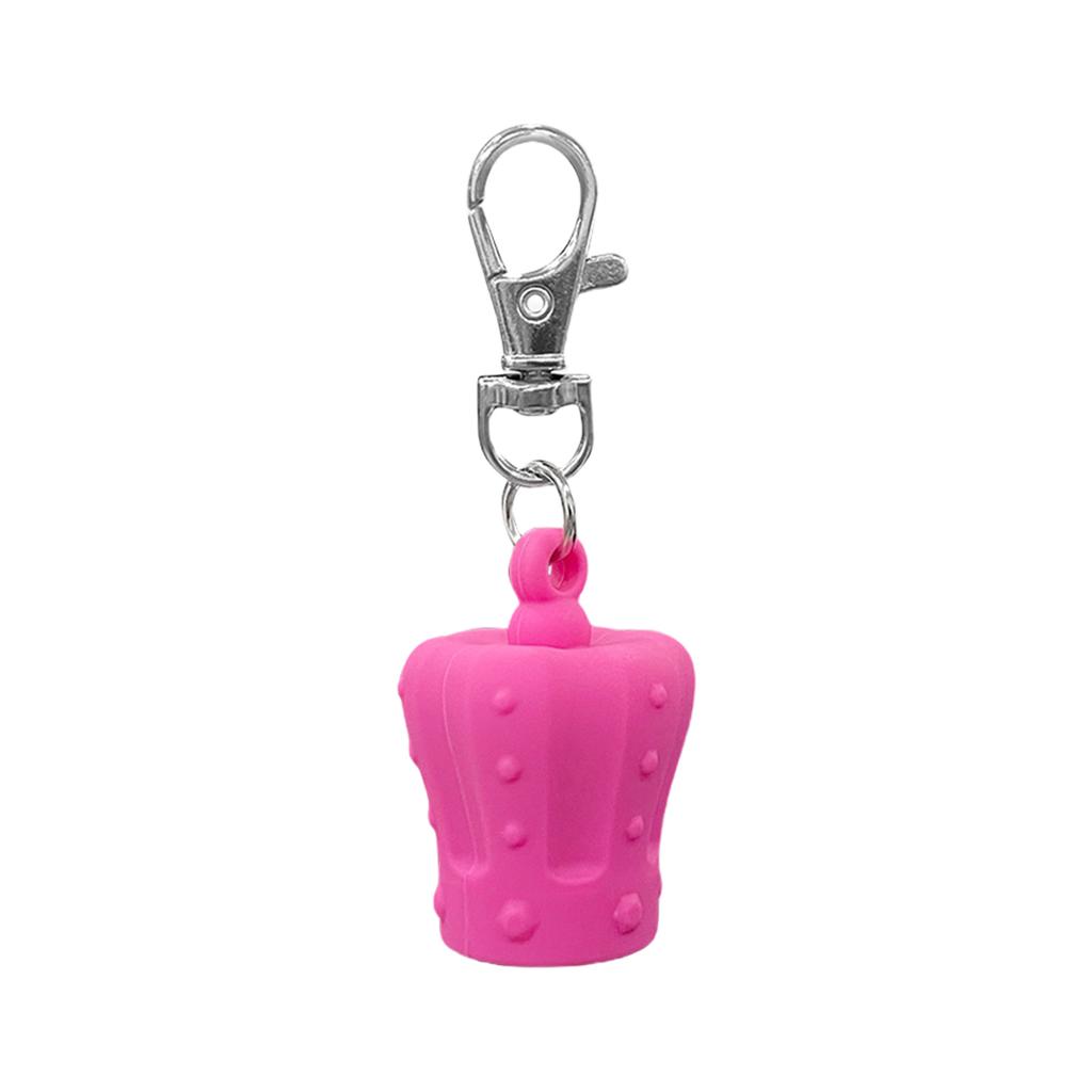 Initial Letter Keychain Caps for Lip Balm Replacement Cover Stylish Key Holder Practical Present for Women and Girls
