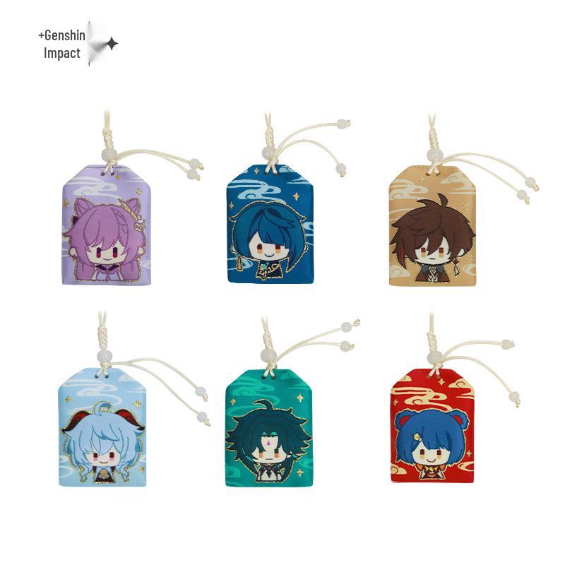 In Stock: Genshin Impact Character Badges & Keychains - Furina & Kazuha Series