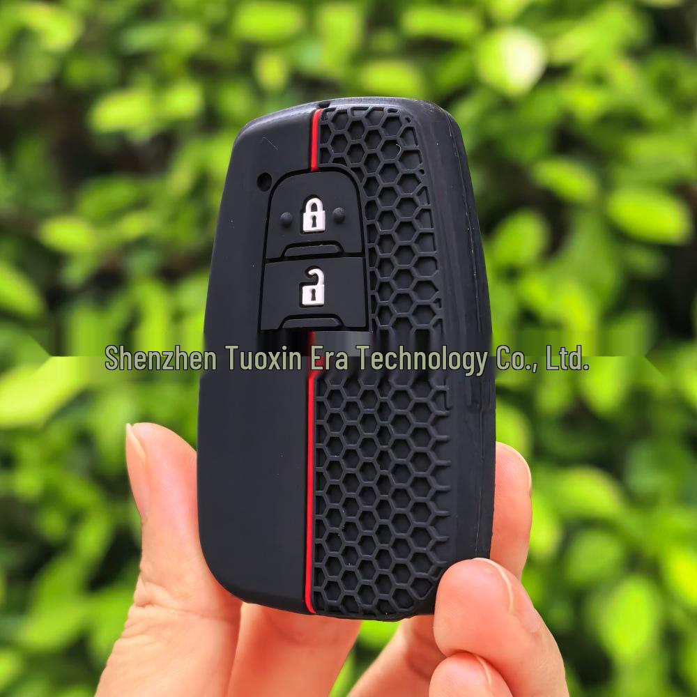 2+1 Button Honeycomb Silicone Key Cover for Toyota Corolla, RAV4, Camry, Avalon, and Prado Remotes