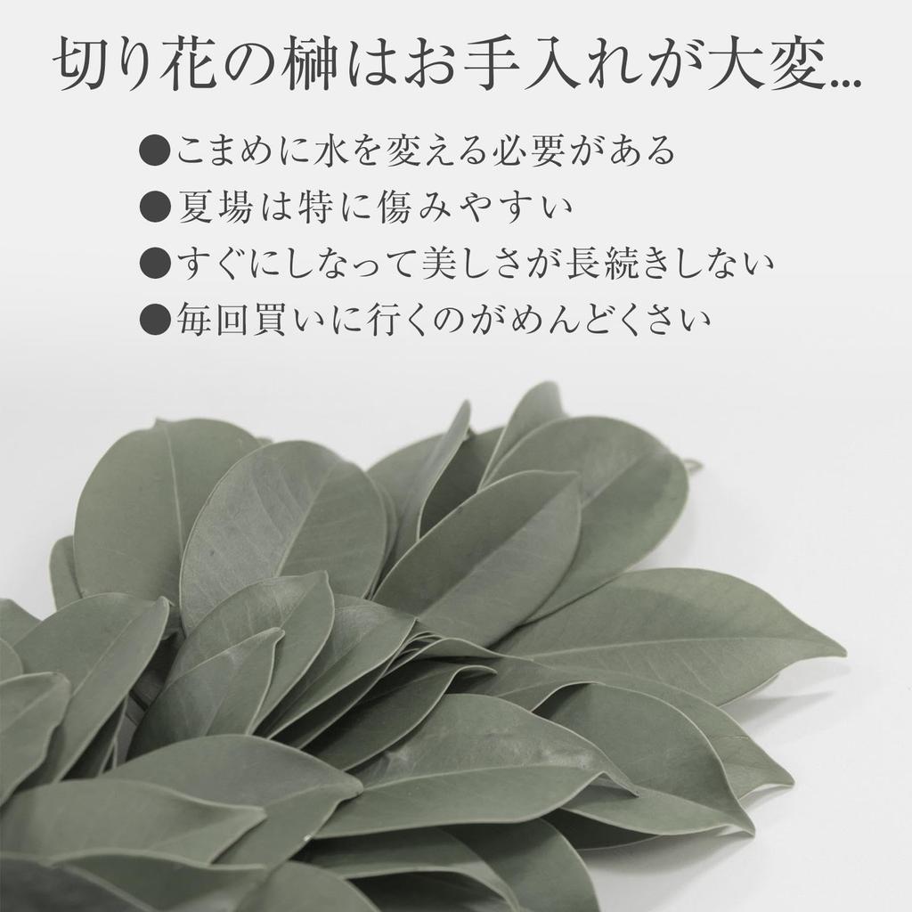 Comolife Sakaki Trees for Shinto Altars (2 Bunches) - Artificial Sakaki Flowers, 34cm Long, Wired, Adjustable Height, Never Withers, Realistic