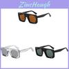 Retro Geometric Square Sunglasses For Men And Women With Uv400 Protection Stylish Outdoor Eyewear