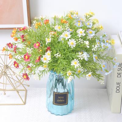 15Head Artificial Daisy Bouquet Living Room Dining Table Decoration Room Decoration Bridal Wedding Decor Party Festival Accessor