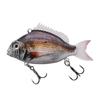 Hard Bait Swimbait with Treble Hook Realistic Looking Bright Color Natural Swimming Posture Portable Fishing Lure Fake Bait