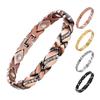 Women Bracelet Micro-Paved Rhinestones Inlaid Leaf Design Electroplated Bangle Wrist Jewelry Accessories