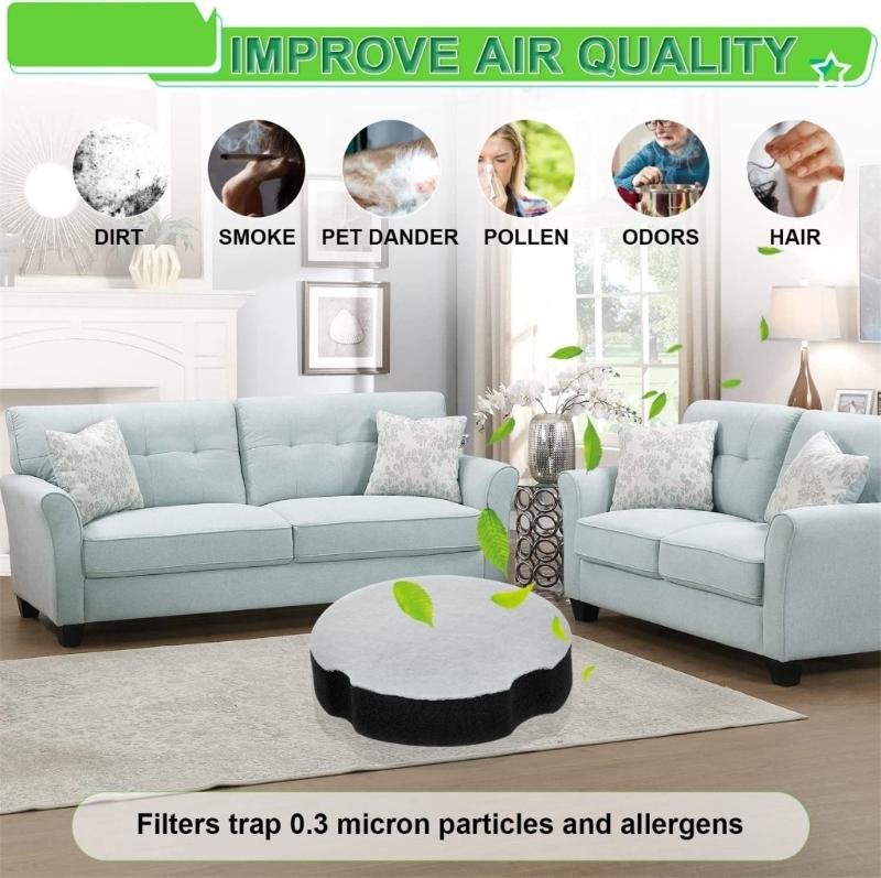 Professional Sponge Filter 6 Pack Filter Replacement for QW12T-201/QW14T-04C/06A
