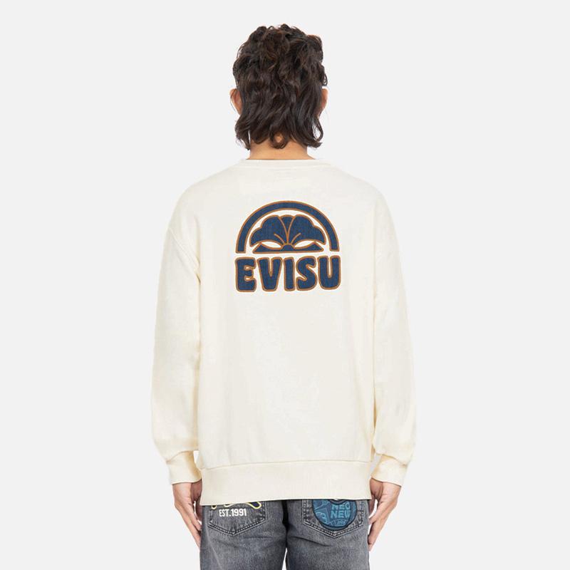 EVISU Sweatshirts Men's Crew Neck Moderate Regular 2EAHTM2SW320RXCT