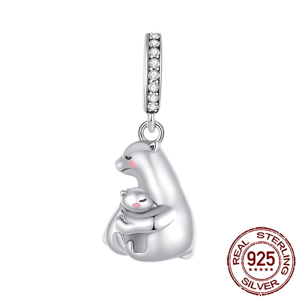 New Charms Copper Cat Dog Flamingo Chameleon Axolotl Animal Beads Fit Bracelet Necklace Women Diy Jewelry