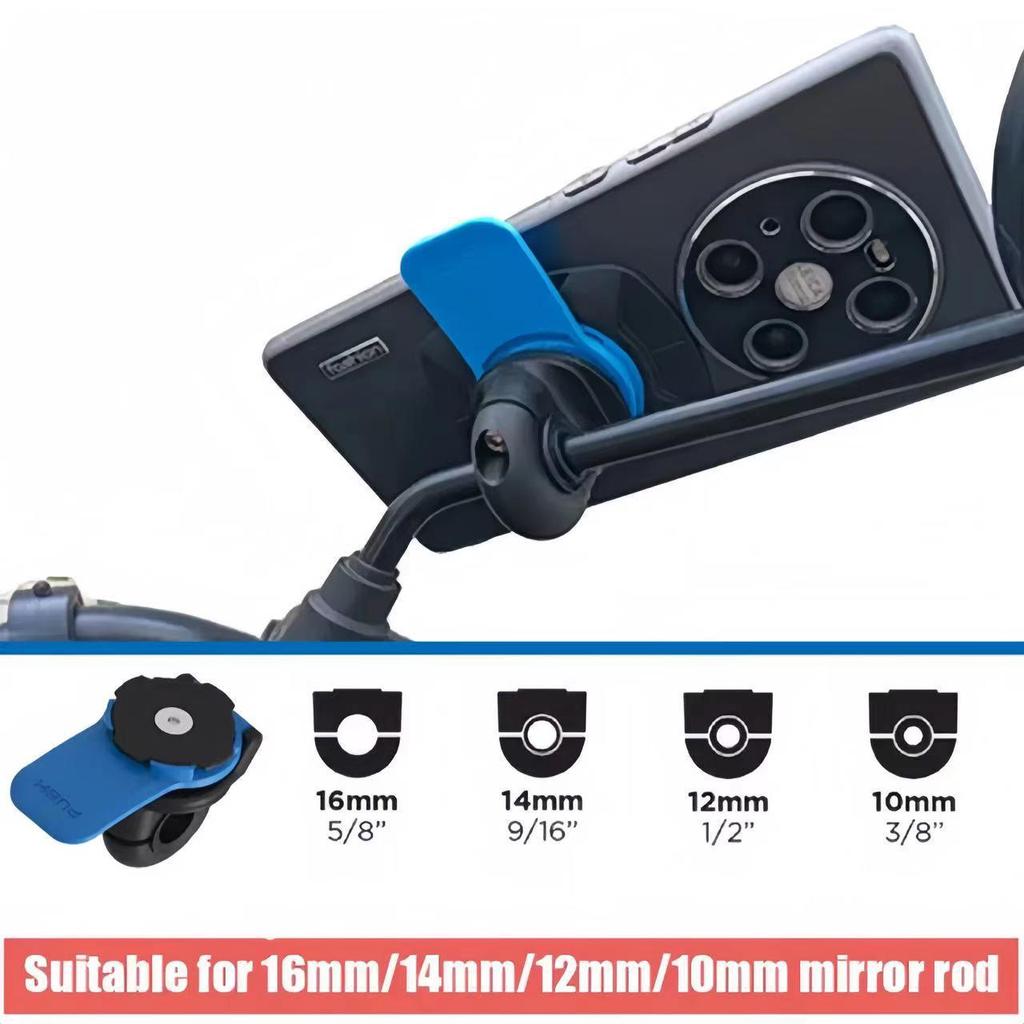 Detachable 360° Rotating Bike & Motorcycle Phone Mount for Easy Navigation