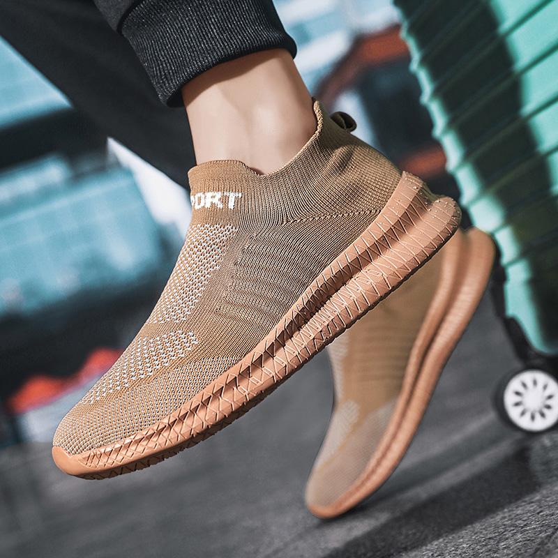 Herren Freizeit Sportschuhe Bequeme Socken Wanderschuhe, 2026 Frühling Neu Bequemer Flacher Schuh Barfußschuhe Herren Tennis Kostenlos