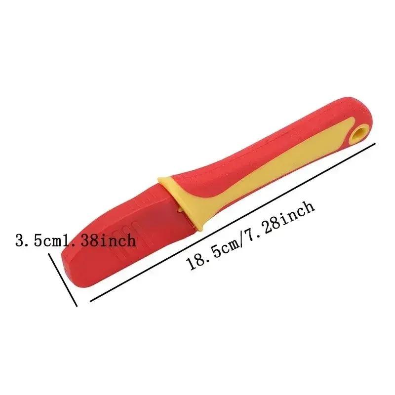 Electrician Knife Insulated Cable Stripping Snips Straight Curved Hook Fixed Blade Wire Stripper Peeling Hand Tool