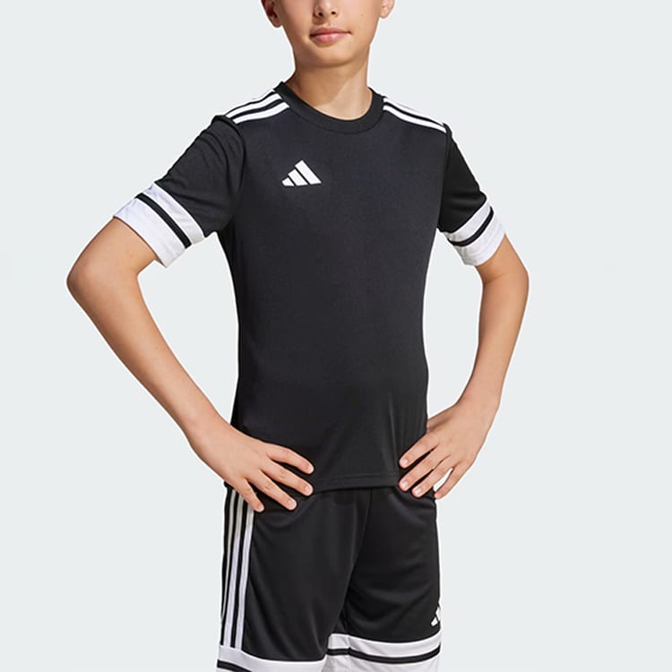 adidas AEROREADY T Shirt Black/White Children Aged 3 7 Years Old JJ0052