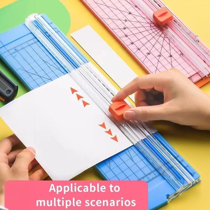 Double Sided Cutting A4 Paper Cutter Small Mini Paper Cutter Student Hand Made Ledger Cutting Photo