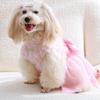 Rose Wedding Dress Pink Princess Tulle Puffy Skirt, Suitable for Weddings, Parties, Pets