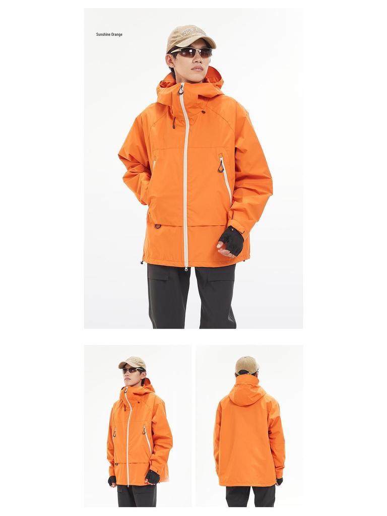 Unisex Autumn 2024 Windproof Waterproof Hiking Jacket: Stylish Single Layer Outdoor Windbreaker