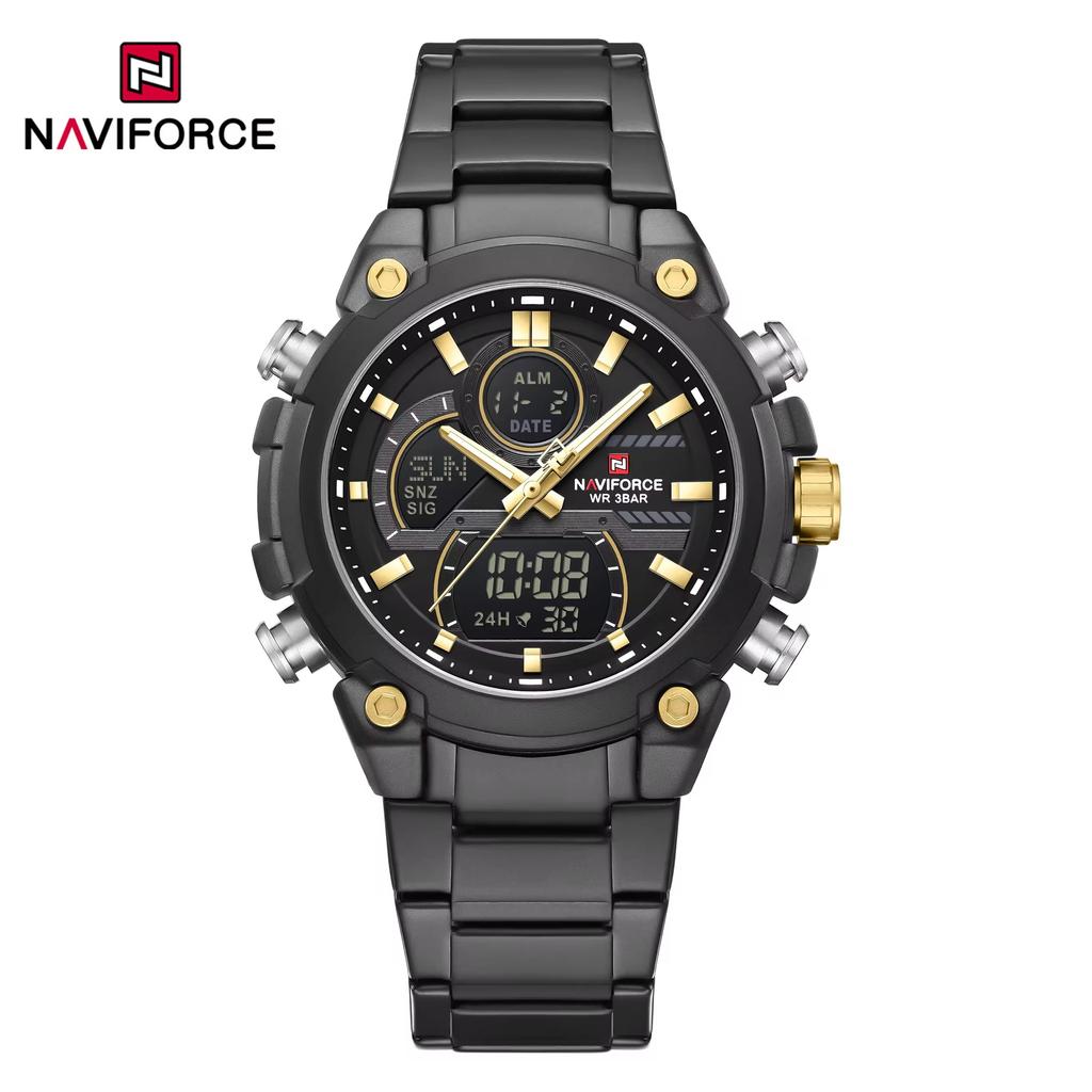 NAVIFORCE Business Original New NF 9278 Men's Watch Waterproof Digital Fashion Night Light Men's Watch Classic Business Watch
