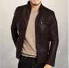 European & American Men's PU Leather Motorcycle Jacket - Youth Stand Collar Punk Style
