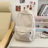 Schoolbag1011 New Cute Star Double Shoulder School Bag High School Student Large Capacity Ridge School Bag Casual Versatile Backpack