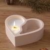 Stampo Candeliere a Due Griglie Unico a Forma di Cuore Morbido Stampo in Silicone Fai-da-te Senza Odore Stampini per Tazze Candela Fatte a Mano Forniture per la Realizzazione