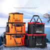 Living Fish Bucket Folding Fishing Bucket Multi-function Live Fish Baits Bucket Live Fish Container for Hiking Camping