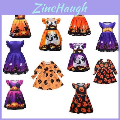 Girls Princess The Nightmare Before Christmas Dress Halloween Cosplay Skirt