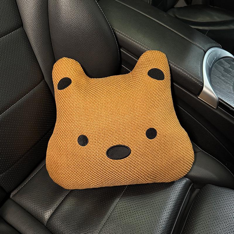 Cuscino per Sedile Auto in Lino - Design Universale Cane Carino per Donne, Tappetino Rinfrescante per Geely Xingyuan, Uso in Tutte le Stagioni