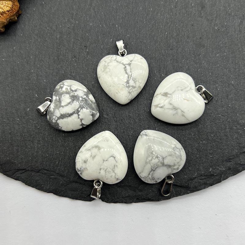 

Кулон в форме сердца 20 мм из натурального кристалла-самоцвета для DIY ожерелья