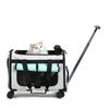 Nuova Valigia Trasportino Portatile per Gatti con Ruote per Cani e Gatti Piccoli, Grande Capacità, Borsa da Viaggio per Animali Domestici all'Aperto