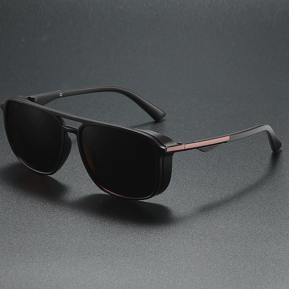 New Steampunk Men's Polarized Sunglasses Classic Punk Male Sun Glasses Fashion Outdoor Fishing Driving Shades