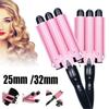 Hair Salon Ceramic 3 Barrel Hair Wave Waver Curling Iron Hair Curler Wand