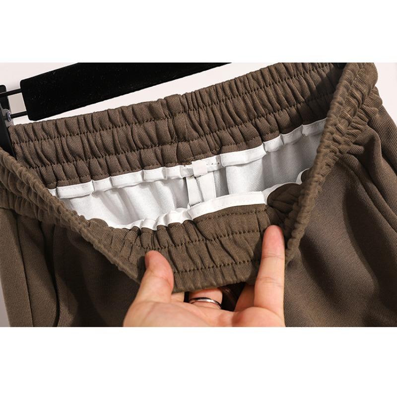 DIMANAF Autumn Winter Plus Size Women Cothing Basic Harem Oversize Casual Trousers Long Pants Elastic Waist Vintage Lady Loose 2025