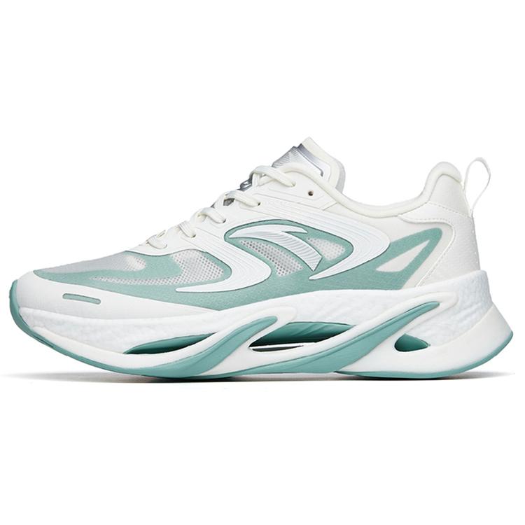 

New Anta Cushioned Slip Resistant Abrasion Resistant Low Top Running Shoes Men s White Green 112225596-3 40
