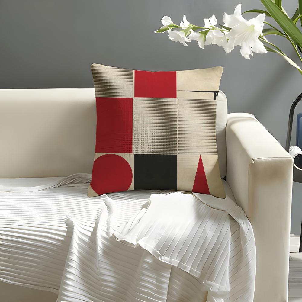 Artist Iikuo Ueda Typon Pillow Case Natural Linen Organic Fabric DoubleSided Printing Sofa Home Decor Cushion Cover