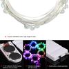 3M/9.8FT 30 LED Fairy Starry Copper Wire String Battery Operated Powered IP65 Water Resistance Extra Flexible Bendable Light Strip for Holiday Christ