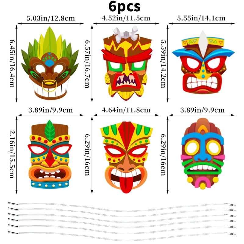 Mask Hawaiian Theme For Halloween Party Decorations Role Play Stage Performance