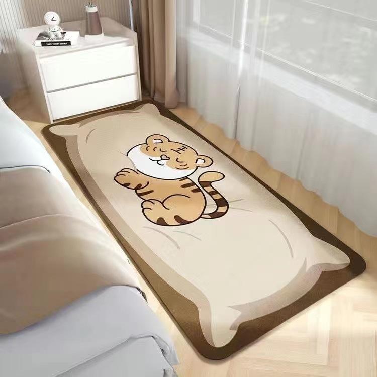 Carpet Rectangular Large-sized Cartoon Animal Pattern Bedroom Bedside Carpet Plush