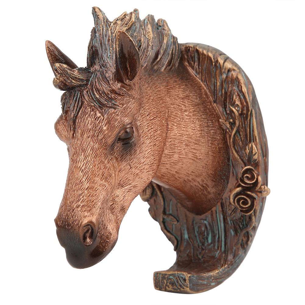Vintage Tierform Wandhaken Mantelhaken Heimdekoration für Badezimmer Schlafzimmer(Pferdeform )