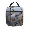Bestselling Kintsugi Quilted Insulated Food Bag After School Snack Lightweight Lunch Bag