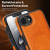 KEYSION Luxuriöse Retro PU-Lederhülle mit MagSafe für iPhone 17e 16e Magnetische stoßfeste Handy-Rückseite für iPhone 16e 17e 2026