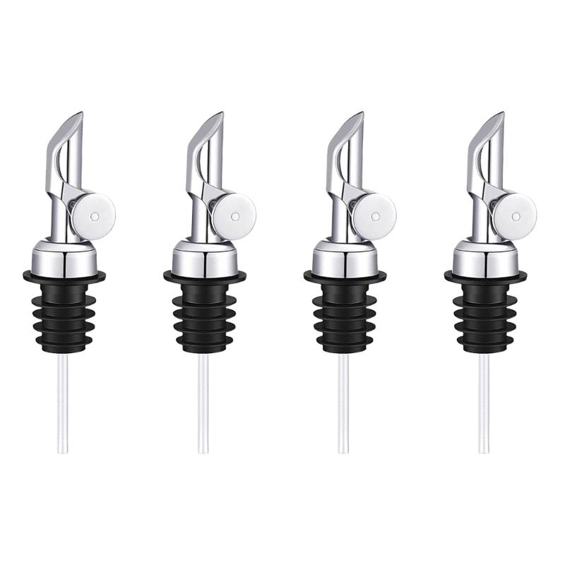 Auto Opening Wine Pourer Leak Proof Spouts Premium Nonrust Steel Universal Bottles Adapter Modern Kitchens Accessory