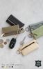Women's key case, lip case, and coin purse (smoke blue)