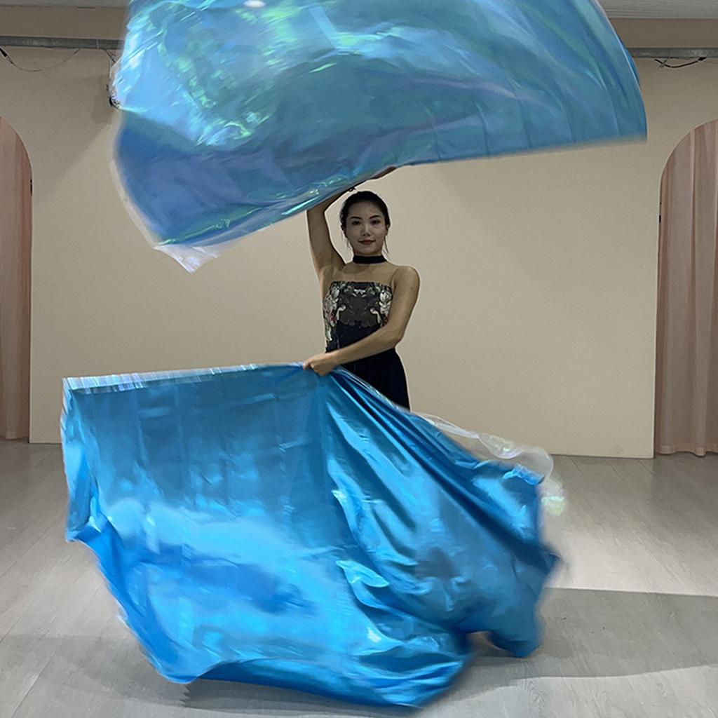 2 szt. Flagi do Tańca Uwielbienia z Skalowalnym Drążkiem Półkole Flagi Skrzydła Uwielbienia Flagi Kościelne do Uwielbienia dla Tancerzy