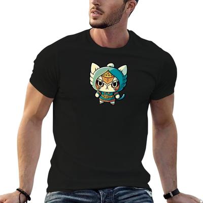 Lucha Libre Cats Mexican Wrestling Anime Cats Kawaii Cats Chibi Lucha Libre 63 La Manta TShirt