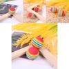 New Pet Toy Large Rainbow Ball Biting Rubber Ball Cats Interactive Supplies