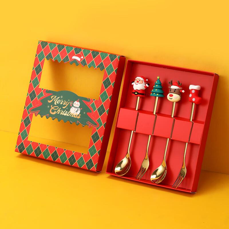 ZISIZ Weihnachten Edelstahl Besteck Geschenkset