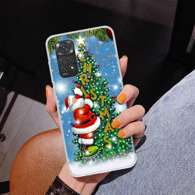 Christmas Santa Claus Present Phone Case For Xiaomi Redmi Note 15 14 13 12S 12 11 Pro Plus 14S 11S 11E 10 10S 11T 5G Personalize