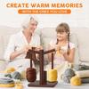 Wooden Yarn Holder Thread Spool Organiser Stand with Twirling Mechanism Yarn Dispenser for Knitting Crocheting